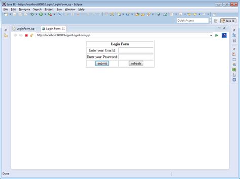 Image result for HTML Form in Eclipse