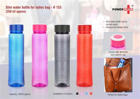 H153 - Slim water bottle for ladies bag (350 ml approx) - Best ...