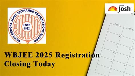 WBJEE 2025 Registration Closing Today at wbjee nic in Check Details ...