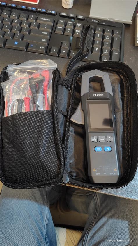 FNIRSI DMC-100 Digital Clamp Meter Multimeter 9999 Counts TRMS, 600A ...