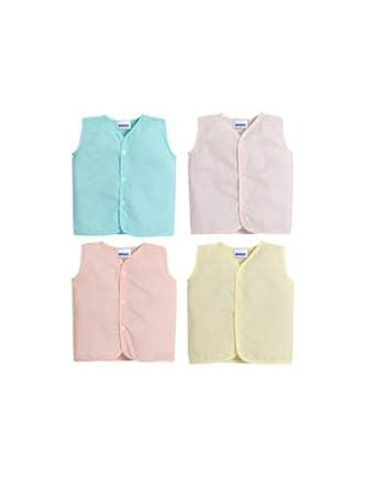 Buy Little Angels Baby Organic Cotton Sleeveless Front Open Jhabla Vest ...