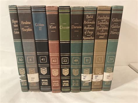 Lot of 9 *Britannica Great Books* Kant/Darwin/Chaucer/Gibbon II/Galileo ...