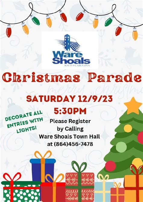 Ware Shoals Christmas Parade - Light the Night!, Ware Shoals High ...