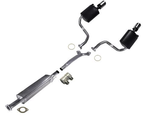 Exhaust System Ext Pipe With Dual Muffler Fits For 2009-2014 Nissan ...