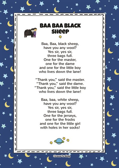 Rhyme Baba Black Sheep Lyrics at Lester Shippy blog