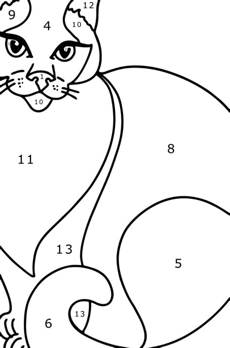 Siamese Cat coloring page ♥ Online and Print for Free!
