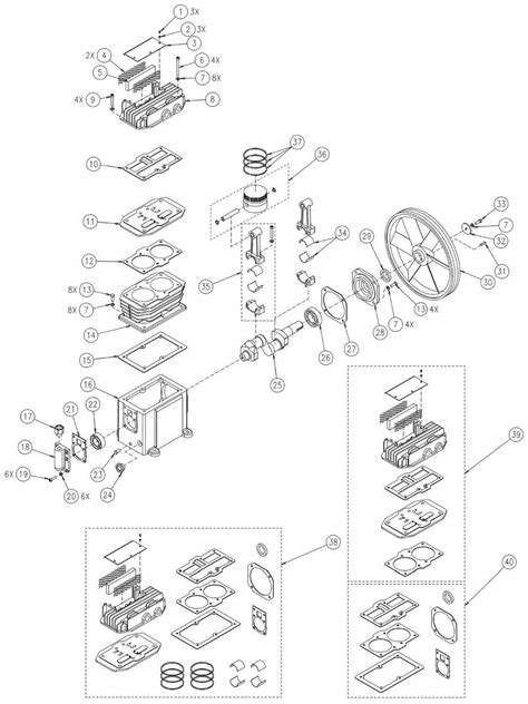 Iron Horse Air Compressor Parts Diagram and Breakdown
