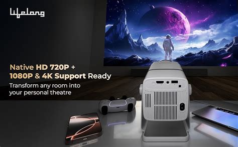 Lifelong Electronics Lightbeam X Smart Projector | Android, 1080P & 4K ...