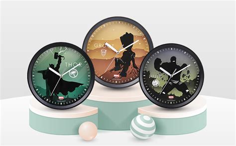 Marvel Wall Clock Round Shape Analog Clock Classic Home Décor Battery ...