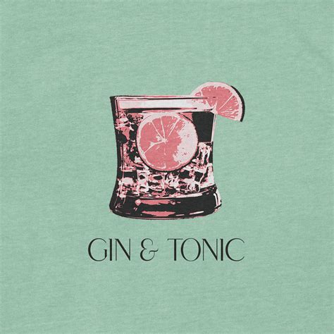 Buy gin and tonic tshirt for women online @ Best Price - Zwankee
