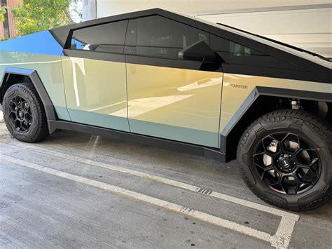 TWO-TONE / DUAL-TONE / MULTIPLE COLORS Vinyl Wrap & PPF Cybertruck ...