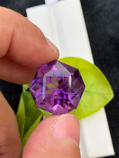 Deep Purple Color Amethyst Cut Gemstone, Faceted Amethyst Loose ...