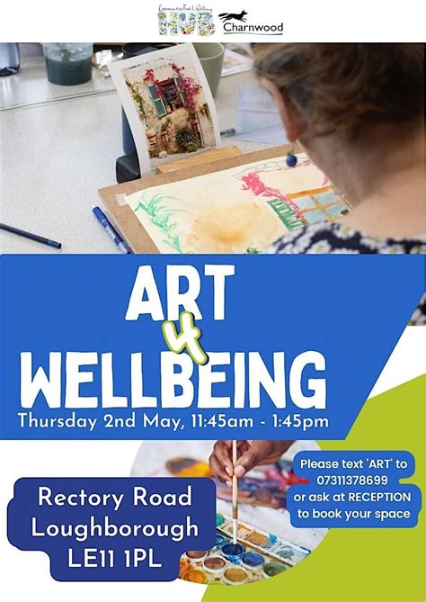 Art 4 Wellbeing - for 4 weeks, starting on 2nd May 2024, Fearon Hall ...