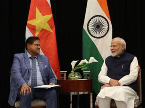 PM Modi and Suriname President Santokhi discuss strengthening bilateral ...