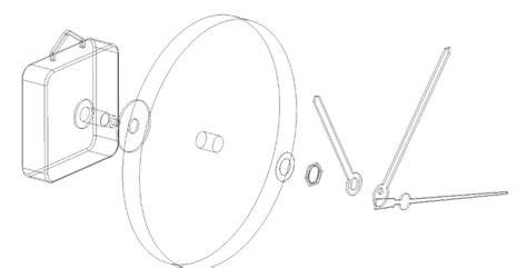 Image result for Alarm Clock Exploded View Drawing