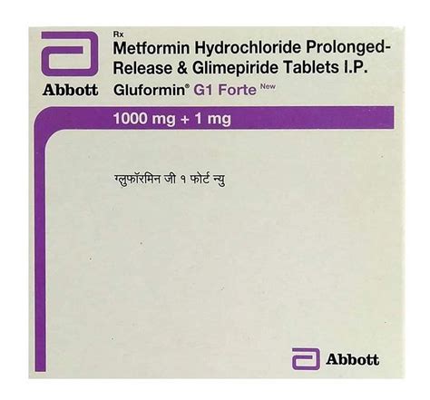 Gluformin G1 Forte New - Strip of 15 Tablets : Amazon.in: Health ...