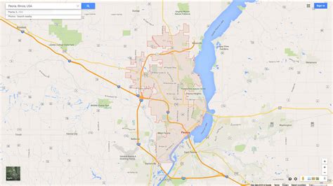 Peoria, Illinois Map