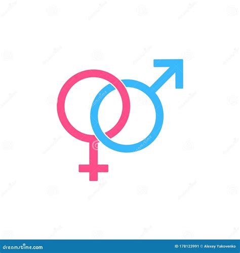 Male and Female Symbols. Gender, Sex Symbol or Symbols of Men and Women ...