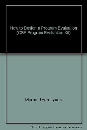 Buy How to Design a Program Evaluation (CSE Program Evaluation Kit ...