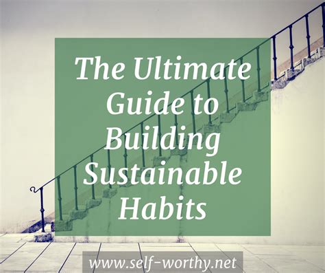 building sustainable habits