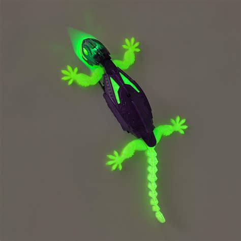 Glow in the dark remote-controlled gecko