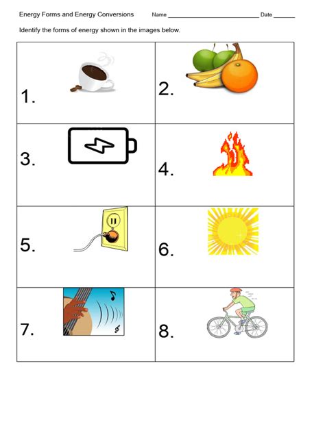 Energy Transformation Worksheet Key 的图像结果