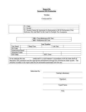 Fillable Online ftp astmtmc cmu Sequence IIIG Evaluation Fax Email ...