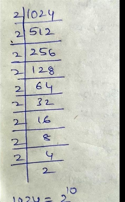 express 1024 in exponential form - Brainly.in