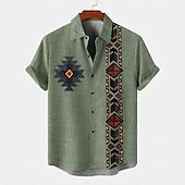 Men's Shirt Linen Shirt Retro Shirts Vintage Shirt Ethnic Shirt Ethnic ...