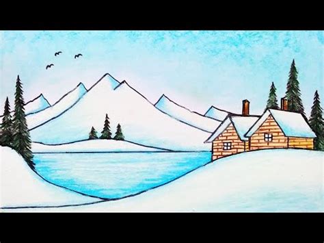 Image result for Winter Scene Drawing Tutorial