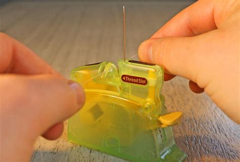 Image result for How to Use Automatic Needle Threader Device
