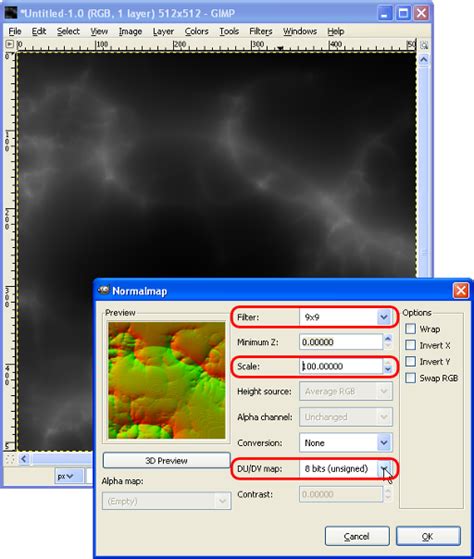 GIMP Normal Map Plugin 的图像结果