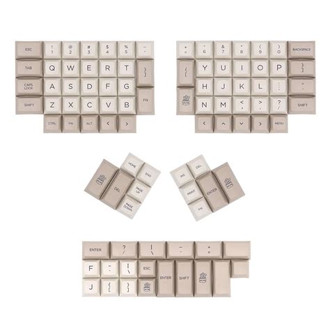 Buy Ergodox PBT dye sub keycap Set with DSA Profile (Brown) Online at ...