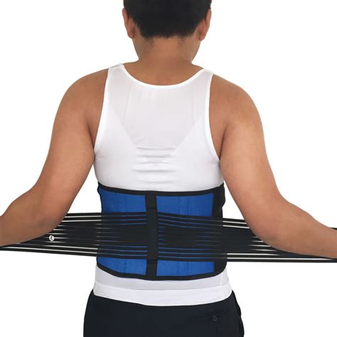 Posture Adjustable Neoprene Double Pull Lumbar spine Support Lower ...