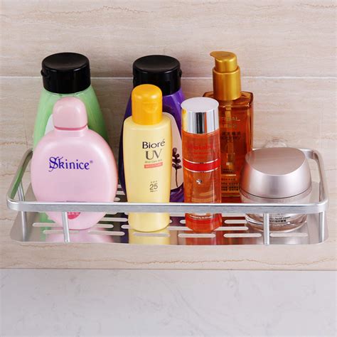 HOKIPO Metal Self Adhesive Chrome Plated Kitchen Bathroom Shelves ...