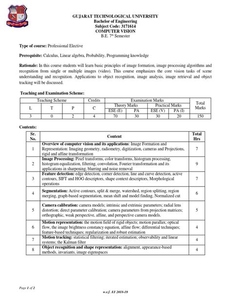 Image result for Computer Vision Definition PDF