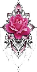 Ordershock Rose Design Temporary Tattoo Stickers For Male And Female ...