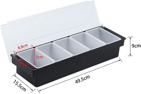 Buy SKoiav Ice Cooled Condiment Serving Container Ice Chilled 6 ...