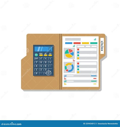 Summary Report Concept. Analyzing Statistical Data. Research Chart, Calculation Stock ... - T-Statistic Calculation