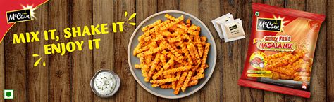 Mccain Crazy Fries Masala Mix, Hot N Tangy, 400 g : Amazon.in: Grocery ...