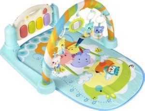 STORITE New Born Baby Play Gym Mat Fitness Rack with Musical Keyboard ...