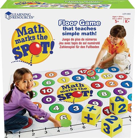 Learning Resources Math Marks The Spot Floor Game, Homeschool, Number ...