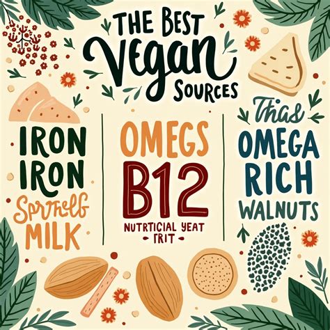 Best Vegan Sources of Iron, B12, and Omega-3 - Cooking Guides