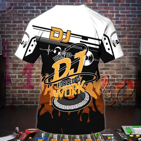 Custom 3D DJ Shirt, Custom Name All Over Print DJ Tee Shirt, DJ Gifts ...