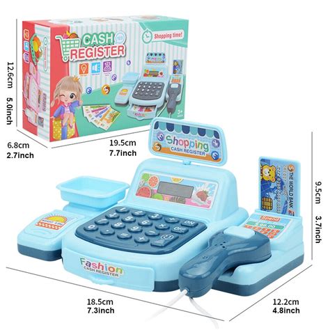 Buy Kids Cash Register Toy Grocery Store Scanner Pretend Play Kids ...