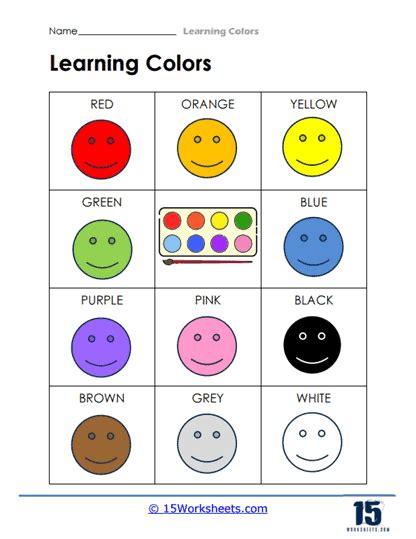 Image result for Learning Multiple Colors Worksheets