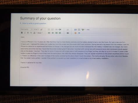 iPhone 5 pressure marks after screen repl… - Apple Community