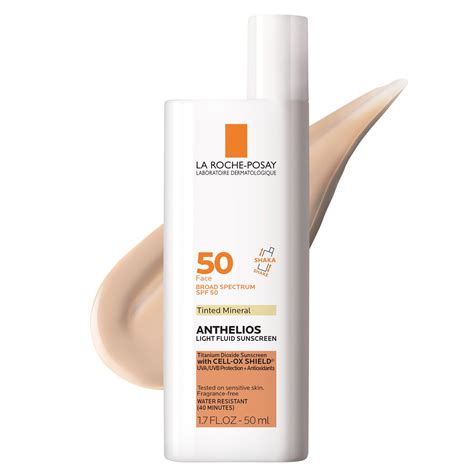 La Roche-Posay Anthelios Tinted Sunscreen SPF 40+, Broad Spectrum SPF ...