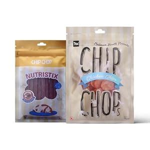 Buy Chip Chops Dog Treats Combo (Chicken Chips Coins, 70g and Chicken ...