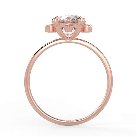 Gayatri's Third Eye - 18K RG 1.6 ct Round Cut Lab Grown Diamond